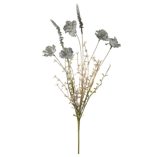 Искусственный цветок Ромашка ночная, В500, темно-голубой фото 1