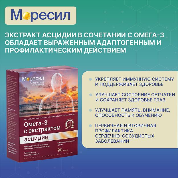 Комплекс Моресил ОМЕГА-3 с экстрактом асцидии ОПТ фото 6