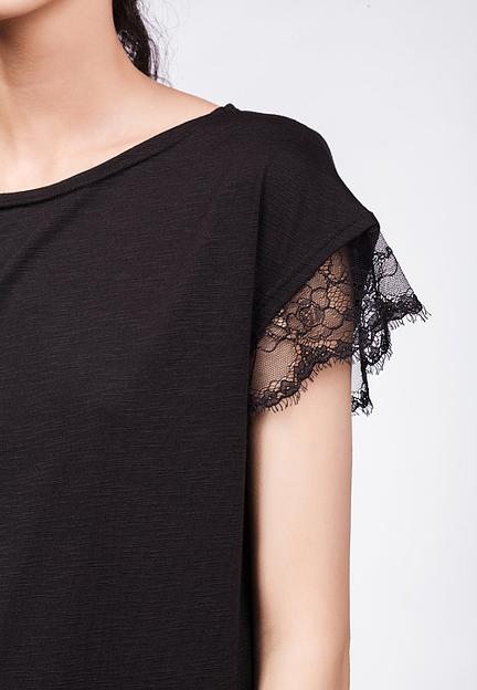Футболка Crystal Travel «T-shirt pizzo al nero» ОПТ фото 4