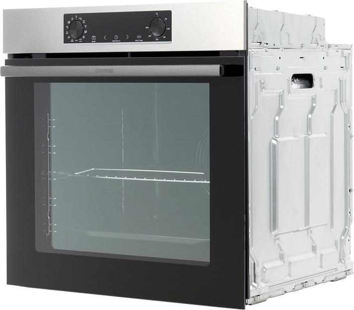 Духовой шкаф Gorenje/ Духовой шкаф Gorenje, полезный объем 77 л, механическое управление, сенсорный программатор IconLED, многоуровневое приготовление, дверца CompactDoor 2 стекла + 1 термослой, эмаль EcoClean, очистка паром, энергоэффективность А, цвет фото 5