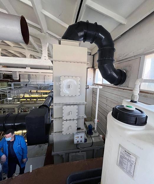 Пенный абсорбер (барботажный фильтр промышленный) фото 2