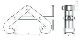 Захват для швеллера и балок фото 4