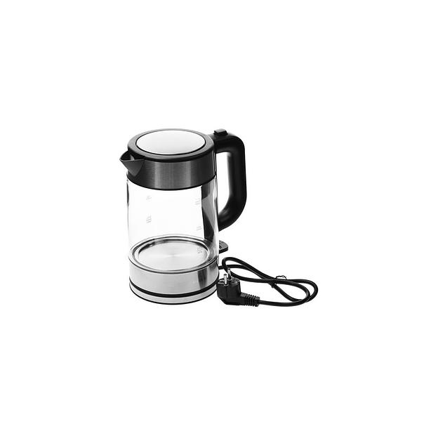 Чайник электрический Xiaomi Electric Glass Kettle RU, 2200Вт, прозрачный и черный фото 1
