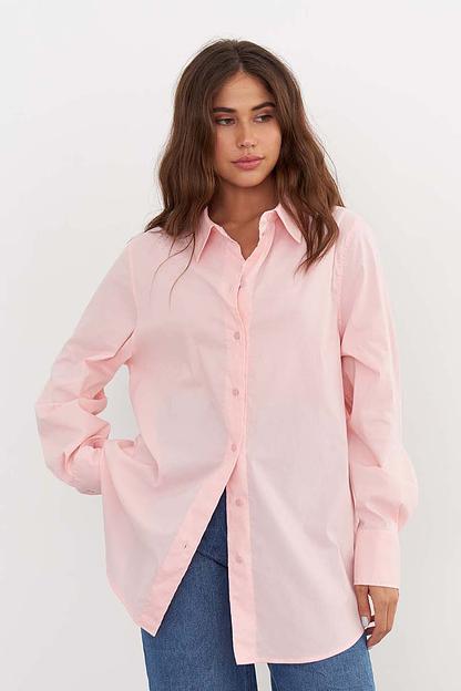 Рубашка длинная SCT_002_LROSE/Светло-розовый фото 6