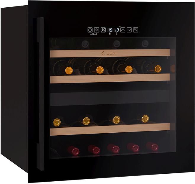 Винный шкаф Lex LWD6036BL dual zone S 1-нокамерн. черный стекло (CHAT500009) фото 4