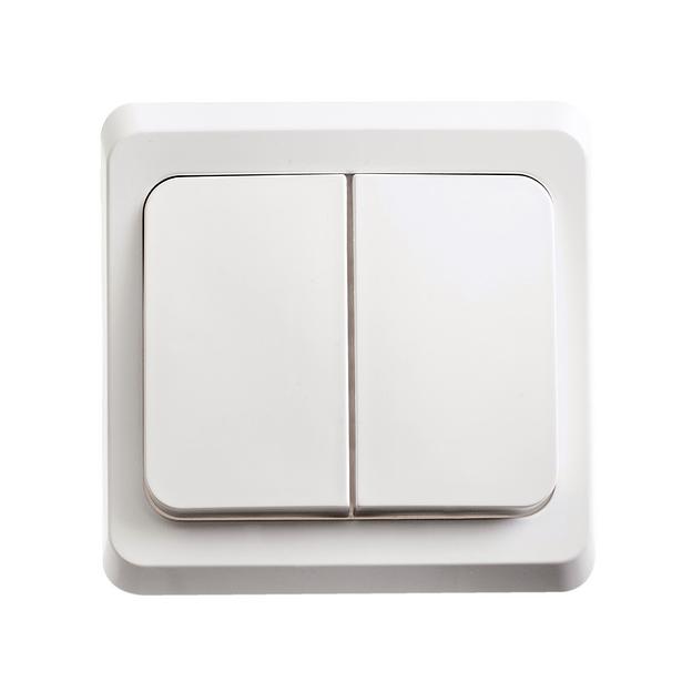 Systeme electric BC10-006B ЭТЮД С/У 2-клавишный ВЫКЛЮЧАТЕЛЬ с подсветкой 10 АХ, БЕЛЫЙ, Россия фото 4