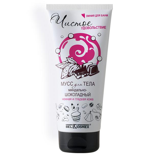Belkosmex чистое удовольствие мусс для тела миндально-шоколадный нежная и гладкая кожа 180 мл фото 1