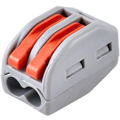 Клемма соединительная 2-контактная Elеctrodeel ED 222-412-b6, сечение 0,08-4,0 мм2, 32А/400В (упаковка 6 штук) фото 1