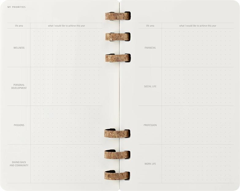 Еженедельник Moleskine SPIRAL Large 130х210мм PP 200стр. спираль черный фото 8