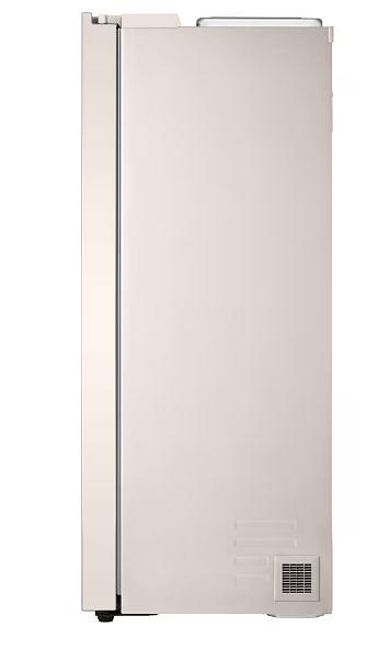 Холодильник LG GC-B257KEHW бежевый двухкамерный 422/206 л., морозилка слева, No Frost, Side by Side фото 3