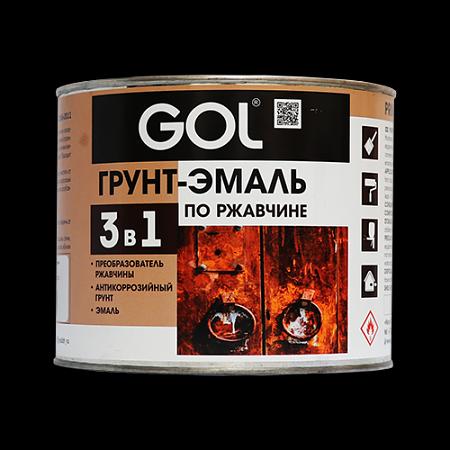 Грунт-эмаль 3 в 1 по ржавчине «GOL expert» опт фото 2