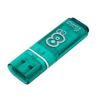 Smartbuy USB Drive 8Gb Glossy series Green SB8GBGS-G фото 1