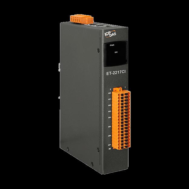 Ethernet-модуль с 8 каналами аналогового входа, со встроенным 2-портовым Ethernet-коммутатором фото 1
