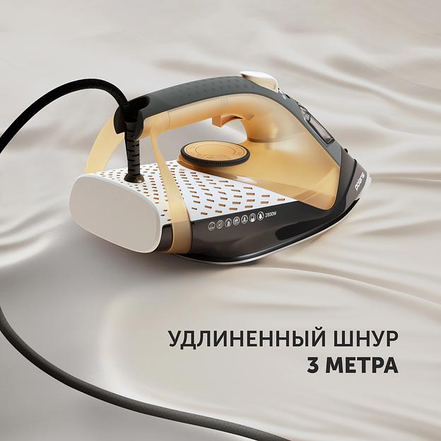 Утюг Polaris PIR 2860AK 2800Вт оранжевый/черный фото 8