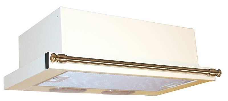 Вытяжка встраиваемая Elikor Интегра 60П-400-В2Л кремовый/рейлинг бронза управление: кнопочное (1 мотор) фото 1