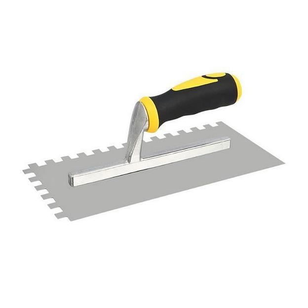 Отделочный инструмент Deli Кельма зубчатая прямоугольная Deli DL509321 280х130мм, зуб 10*10, нержавеющая сталь фото 1