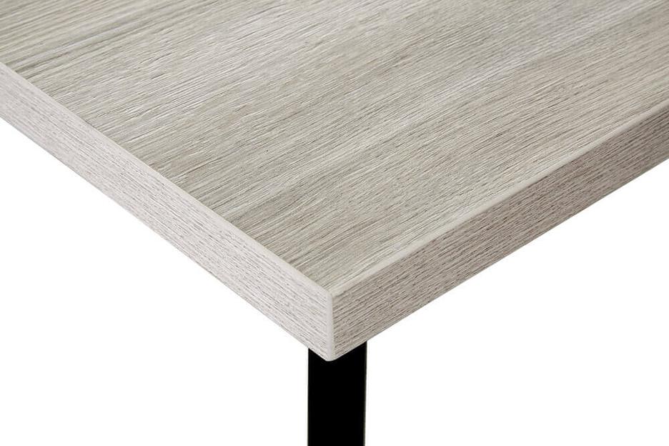 Стол Hagen 120(+40)x80 см чёрный металл, галифакс белый фото 8