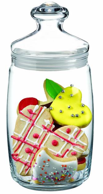 Банка для сыпучих прод. 1100 мл. со стекл. крышкой Чешни /1/6/264/ фото 1