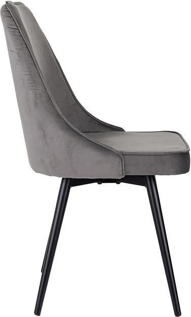 Стул для дома Бюрократ CH-K4_SP_2 с повор.мех. комплект 2шт т.серый Holland 18 металл черный на ножках (CH-K4_1/SP/HL18_2) фото 8