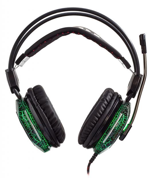 Наушники с микрофоном Оклик HS-L500G TOXIC черный 2.2м мониторные оголовье (HS-L500G) фото 3