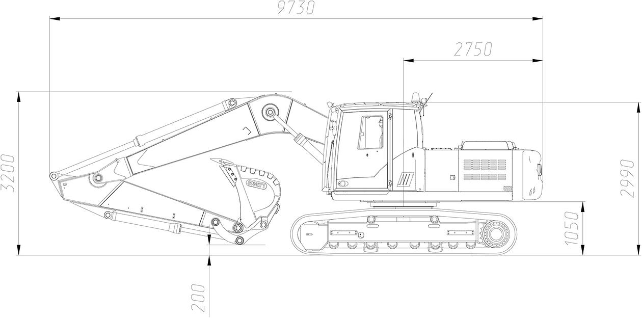 Гусеничный экскаватор UMG E225NC фото 4