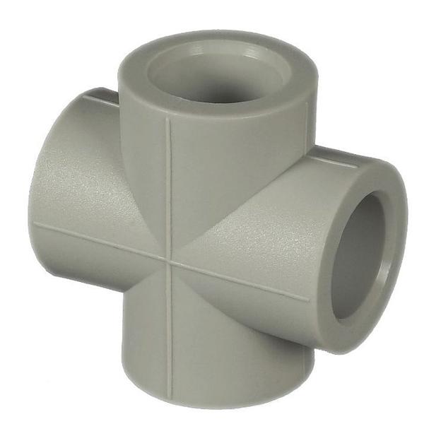 Соединительная крестовина Восток 32 ПП серая ОПТ фото 1