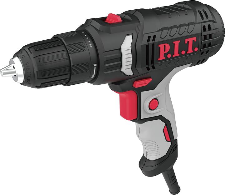 Дрель-шуруповерт P.I.T. PBM10-C3 400Вт патрон:быстрозажимной фото 1