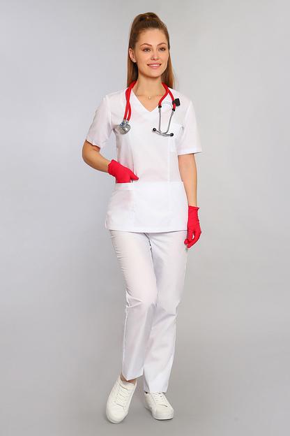 Doctor Big / Костюм хирургический женский (TC, короткий рукав) арт. 4-30.2-01-1 фото 8