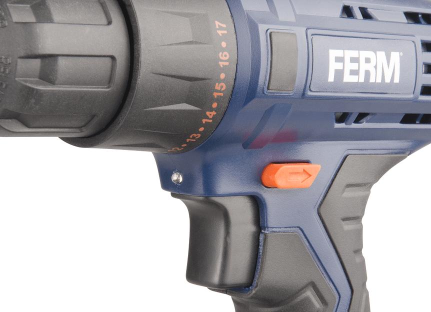 Дрель-шуруповерт Ferm CDM1120 аккум. патрон:быстрозажимной (кейс в комплекте) фото 7