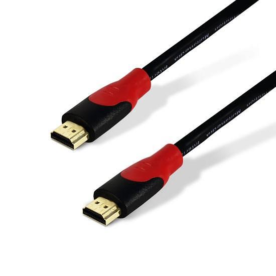 Интерфейсный кабель SHIP SH6016-3P HDMI-HDMI Пол. пакет Контакты с золотым напылением 3 м Чёрный фото 1