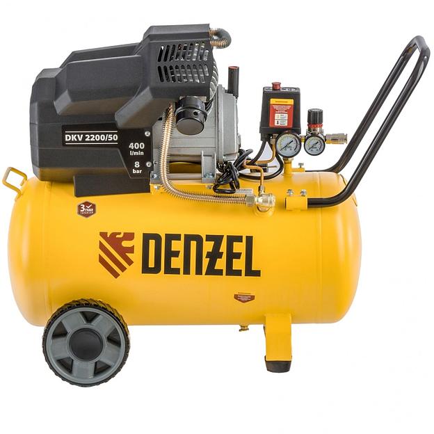 Компрессор воздушный DKV2200/50,Х-PRO 2,2 кВт, 400 л/мин, 50 л// Denzel фото 1