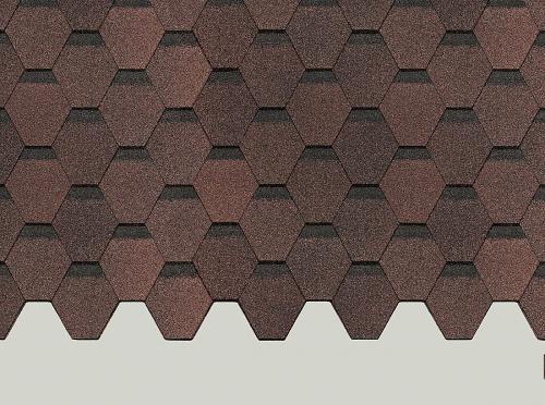 Гибкая черепица Деке Серия EUROPA Коллекция КАРАТ Коричневый - Омск фото 1