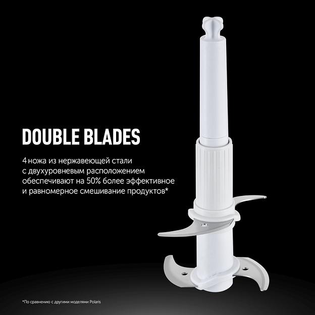 Блендер портативный Polaris PTB 0435 400Вт белый фото 8
