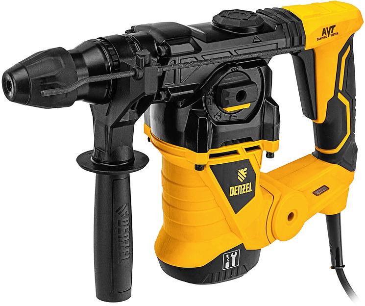 Перфоратор Denzel RHV-1250-30 патрон:SDS-plus уд.:5Дж 1250Вт (кейс в комплекте) фото 2