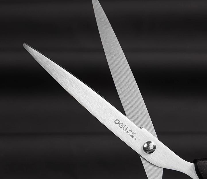 Ножницы Deli EM610 офисные 180мм ручки пластиковые сталь ассорти чехол с европод. фото 2