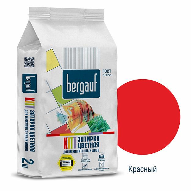 Затирка для межплиточных швов красная  2 кг KITT Bergauf фото 1