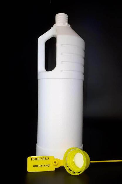 Пластиковая с узким (19 мм) горлом бутылка 1 л «ЧИБИС» для взятия проб в комплекте с пломбой фото 3