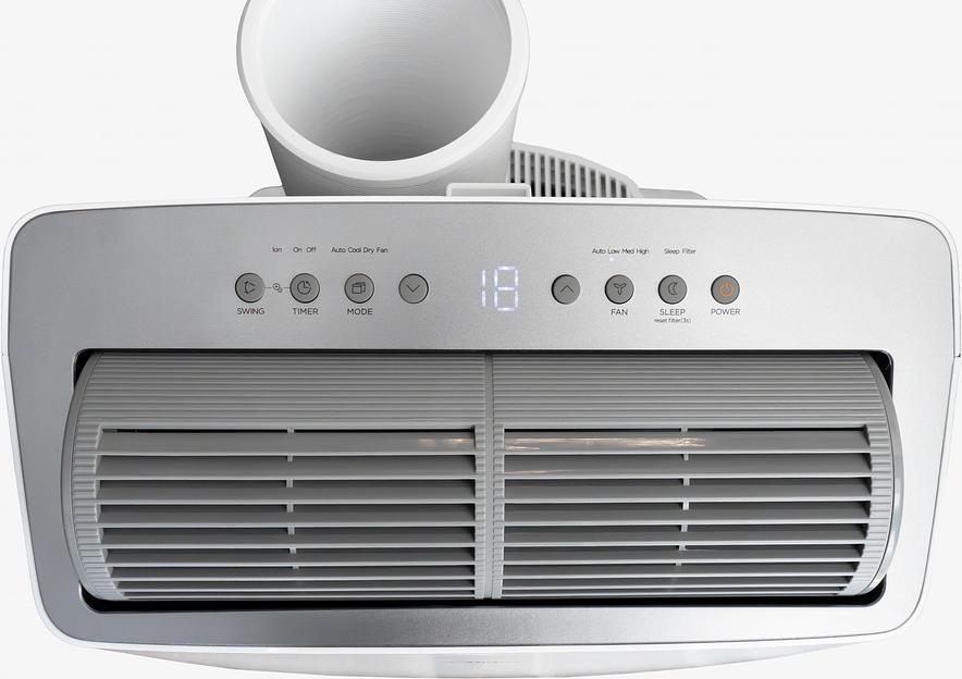 Кондиционер мобильный Midea MPPT-12CRFN7-Q серебристый/белый площ.35м2 инверт. фото 5