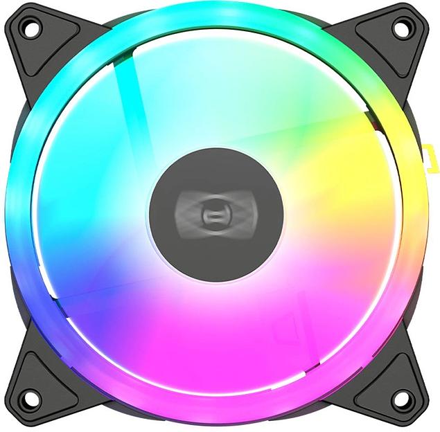 Вентилятор для корпуса PcCooler F3 T120 ARGB 120х120x25 черный 4-pin 21.6дБ (F3-T120BKAM1-GL) Ret фото 1