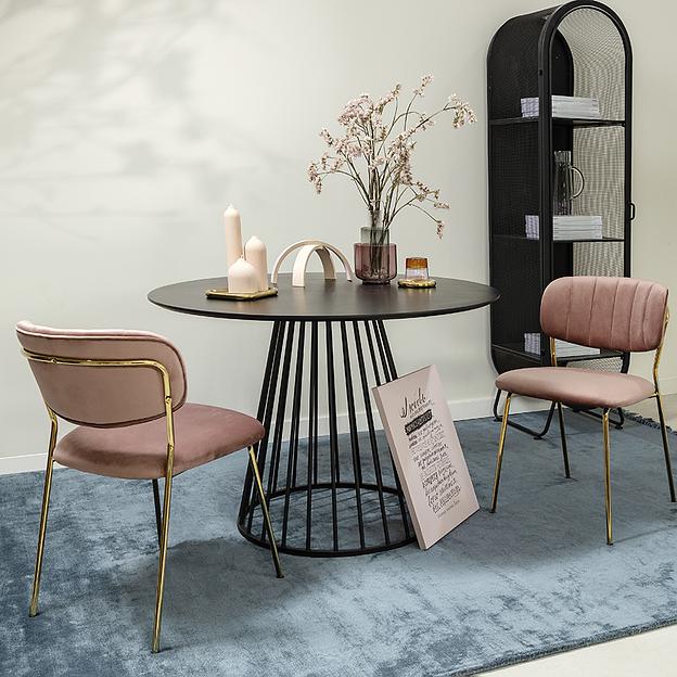 Стул Eirill, велюр, розовый фото 8