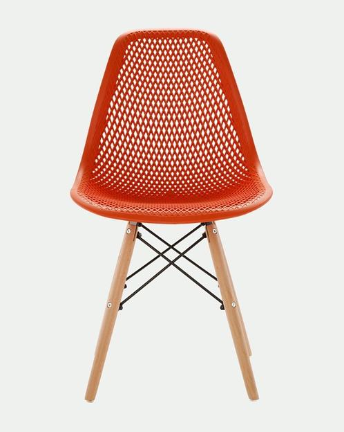 Стул Leon ажурный оранжевый 1 шт фото 1