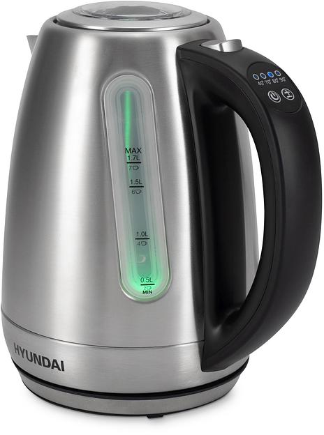 Чайник электрический Hyundai HYK-S8408 1.7л. 2200Вт серебристый матовый/черный (корпус: нержавеющая сталь) фото 8