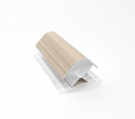 Угловое соединение 90 (20 ясень шимо светлый) Н-100 универсальное фото 1