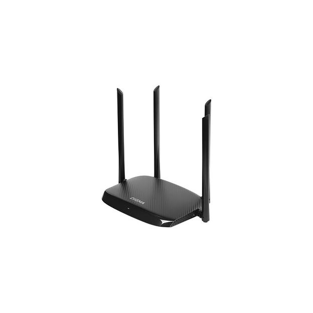 Wi-Fi роутер Digma DWR-AC1201, Wi-Fi 5, AC1200, 2.4/5ГГц, 3 LAN, черный фото 1