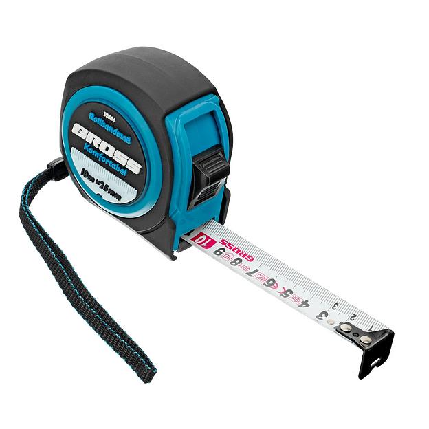 Рулетка Komfortabel, 10 м х 25 мм, обрезиненный корпус фото 3