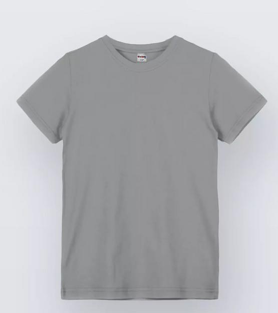 Детская однотонная футболка Shishco цвет серый 209022368 ОПТ фото 1