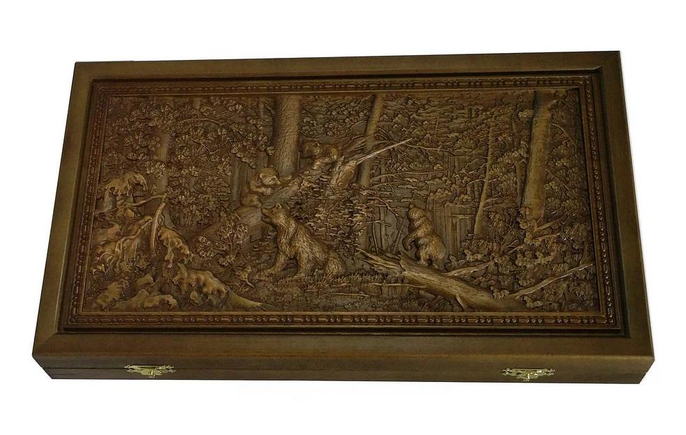 Нарды «Мишки в лесу» Бук ОПТ фото 1