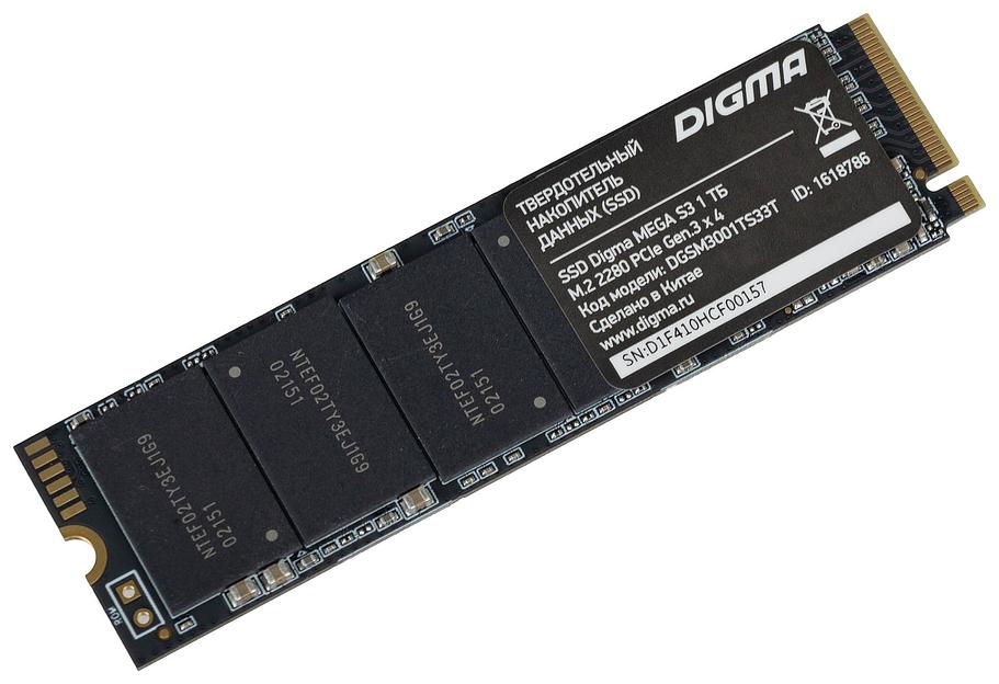 Накопитель SSD Digma PCI-E x4 1Tb DGSM3001TS33T Mega S3 M.2 2280 фото 1