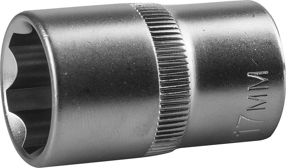 ЗУБР SUPER LOCK, 1/2″, 17 мм, торцовая головка (27725-17) фото 1