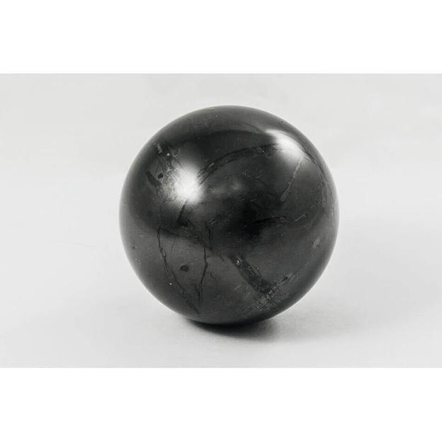 Шар из шунгита полированный 70 мм ОПТ фото 2